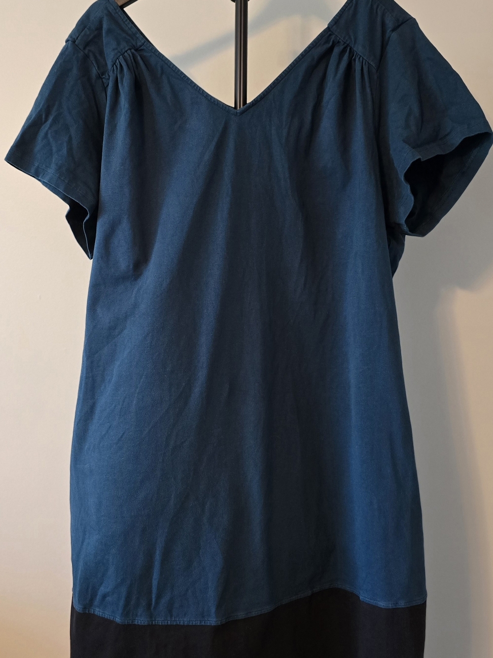 eshakti Deep Teal V-Neck Short Sleeve Dress 18W